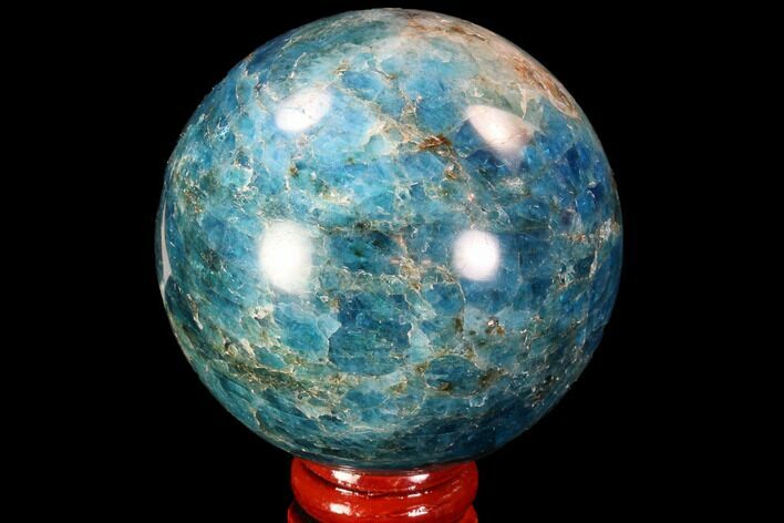 Bright Blue Apatite Sphere - Madagascar #90200